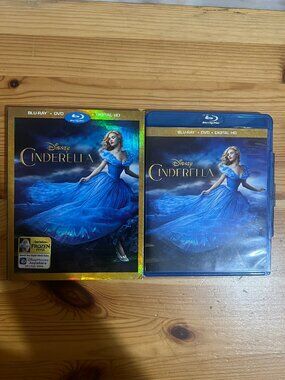 Disney Cinderella Blu-ray + DVD + Digital W/ Slipcover Used Good Condition $12